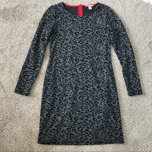 Banana Republic Animal Print Dress Red Zippper